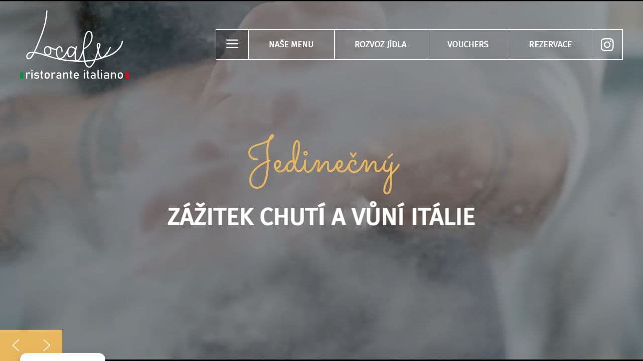 Náhled webu Locale